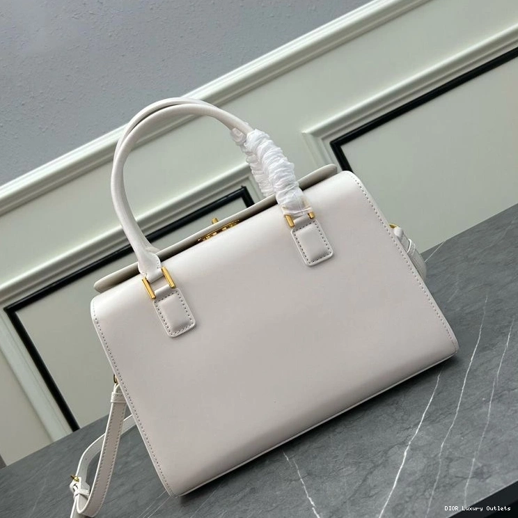 Cheap Box Boston White Calfskin Medium Bag Dior 0729 Luxury